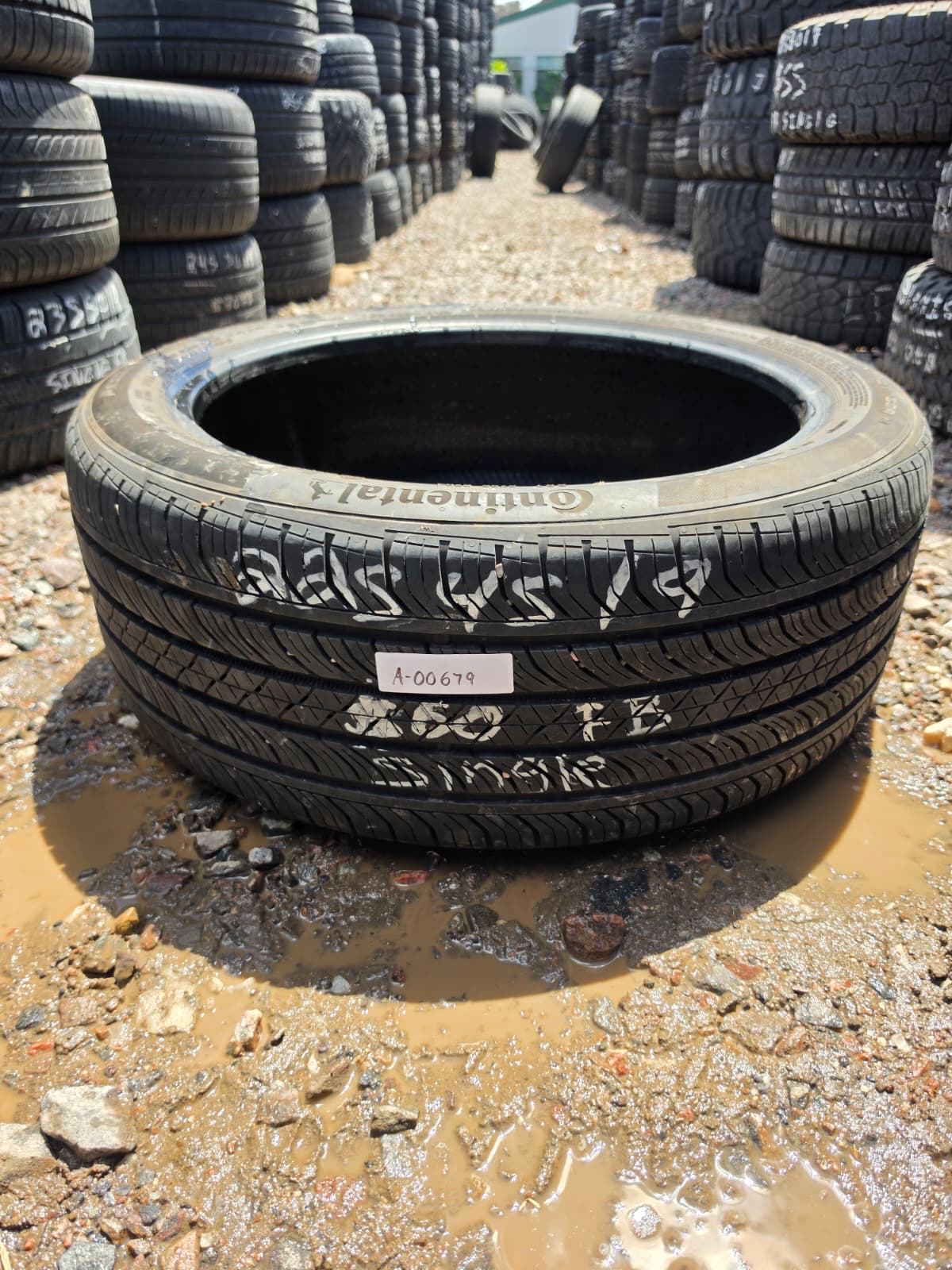 255/45R19 Single (1 Used Tire) Continental ProContact