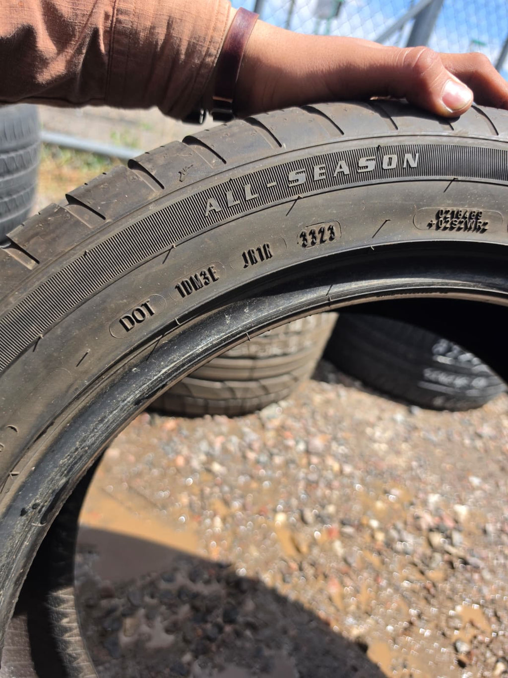 255/45R19 Single (1 Used Tire) Goodyear Eagle Sport
