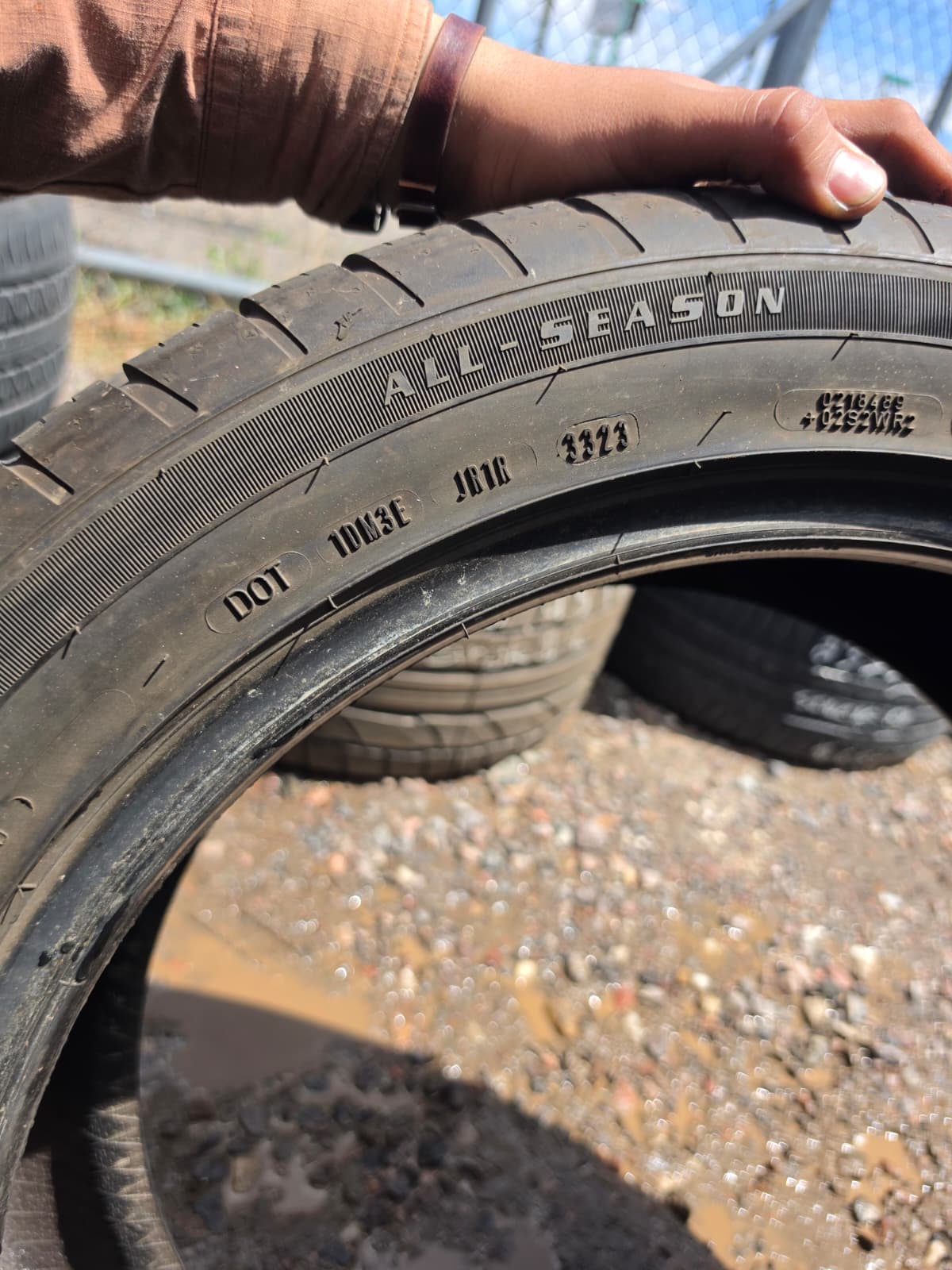 255/45R19 Single (1 Used Tire) Goodyear Eagle Sport