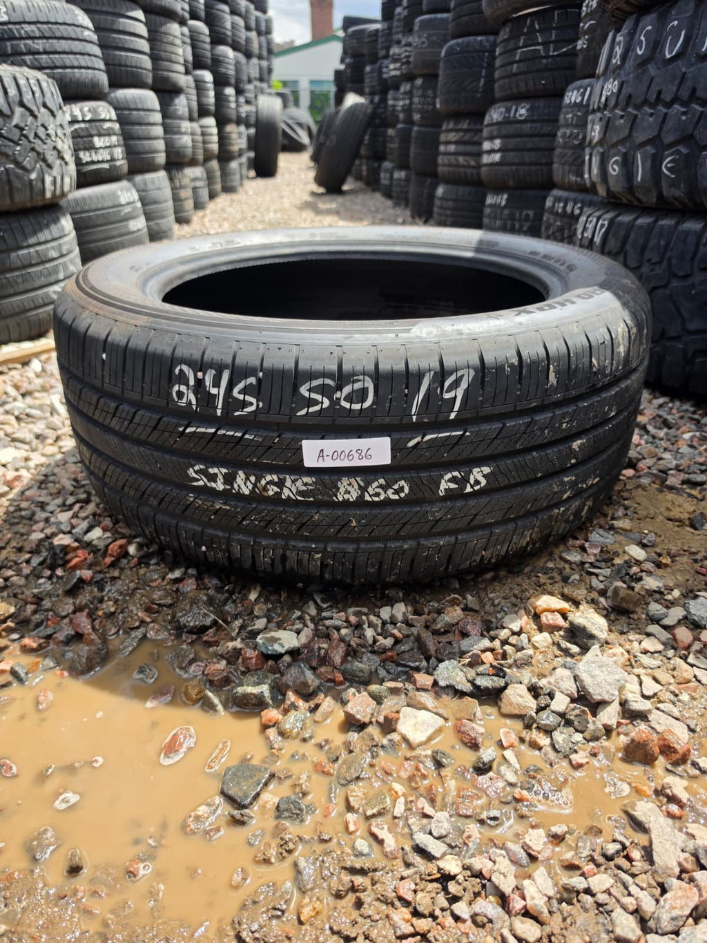 245/50R19 Single (1 Used Tire) Hankook DynaPro HPX