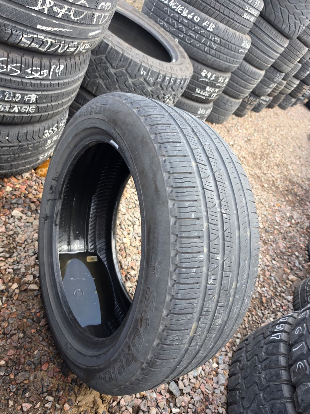 255/50R19 Single (1 Used Tire) Pirelli Scorpion Verde