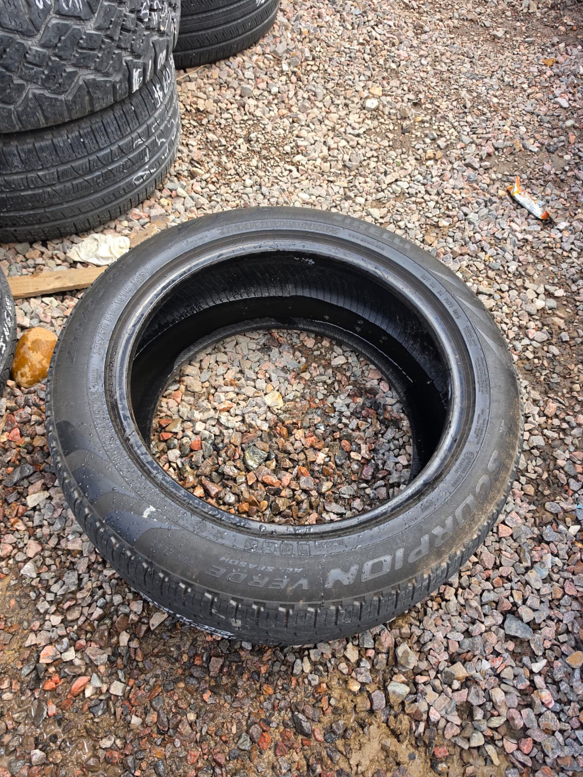 255/50R19 Single (1 Used Tire) Pirelli Scorpion Verde