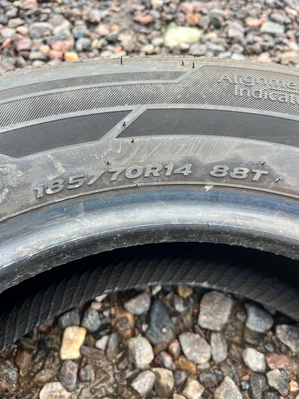 185/70R14 Single (1 Used Tire) Hankook Kinergy