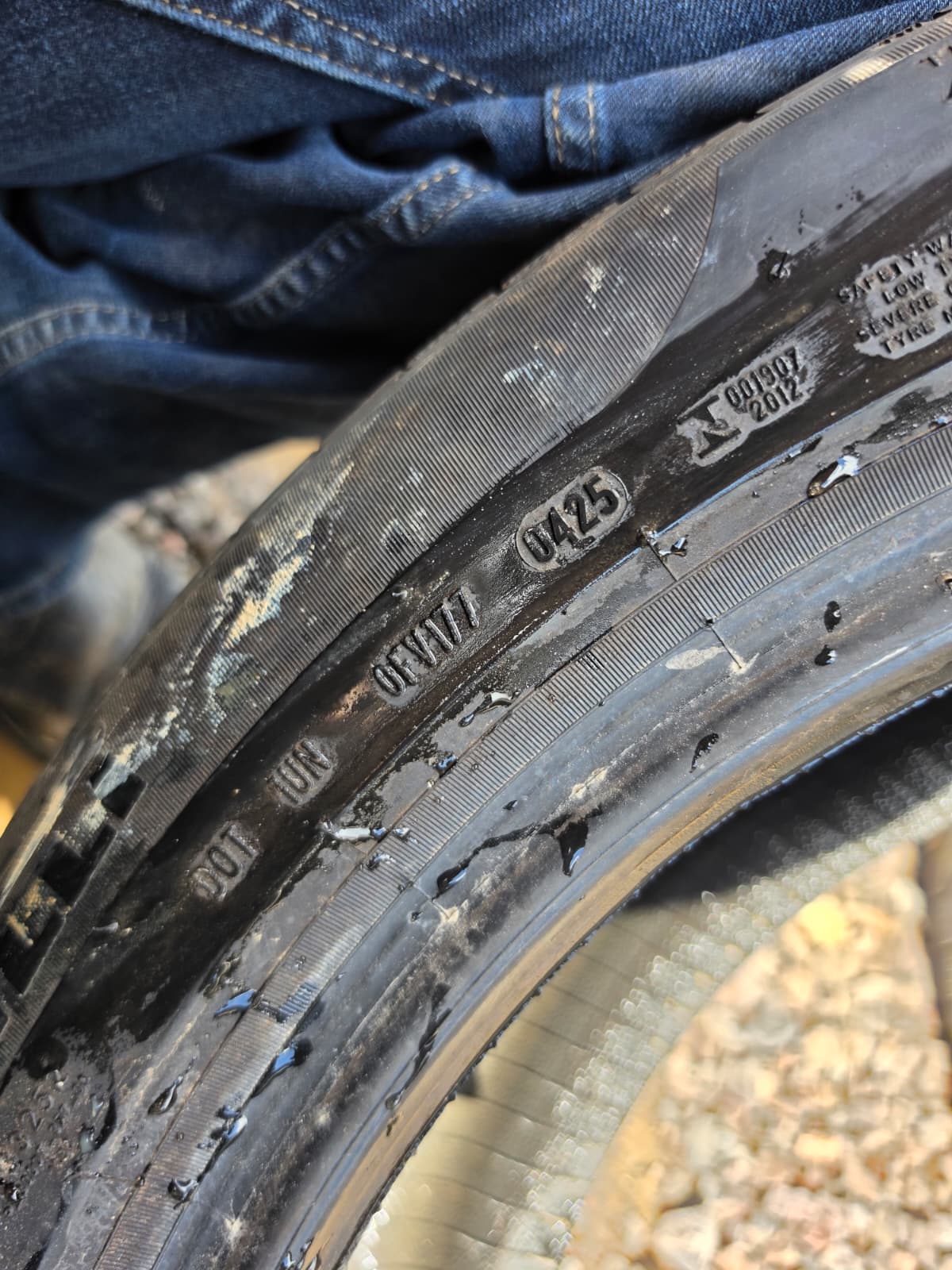 245/50R19 Single (1 Used Tire) Pirelli Cinturato