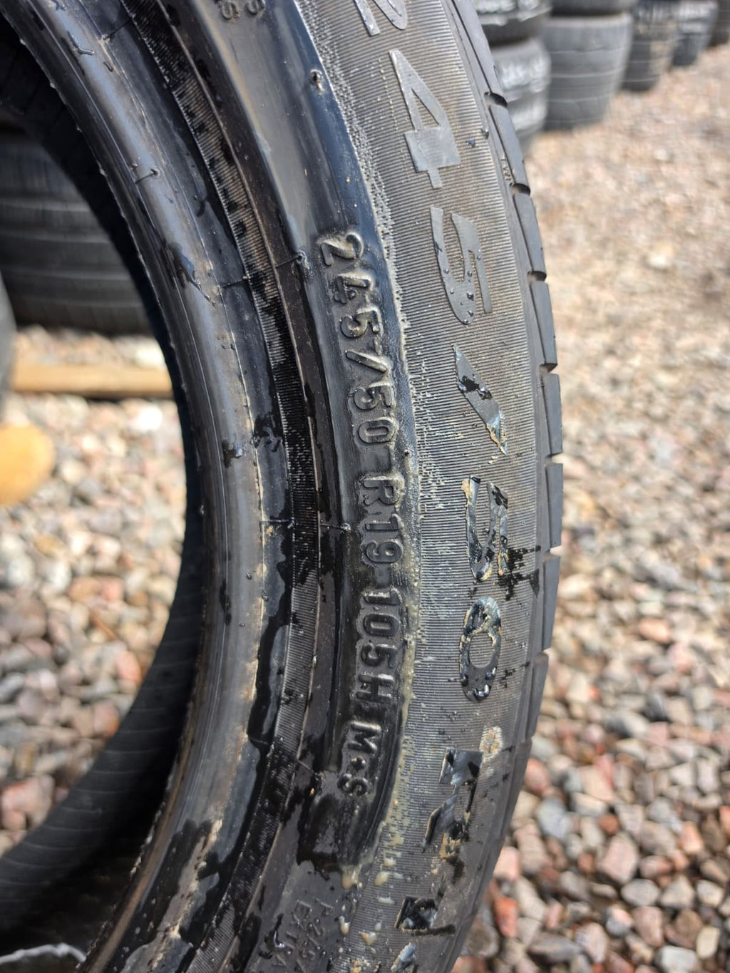 245/50R19 Single (1 Used Tire) Pirelli Cinturato