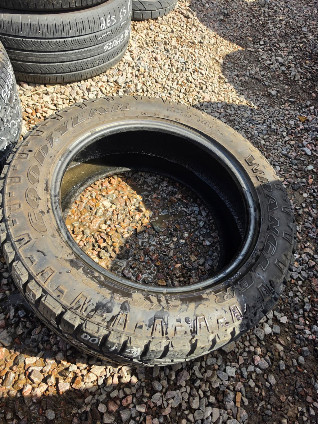 255/50R19 Single (1 Used Tire) Goodyear Wrangler DuraTrac