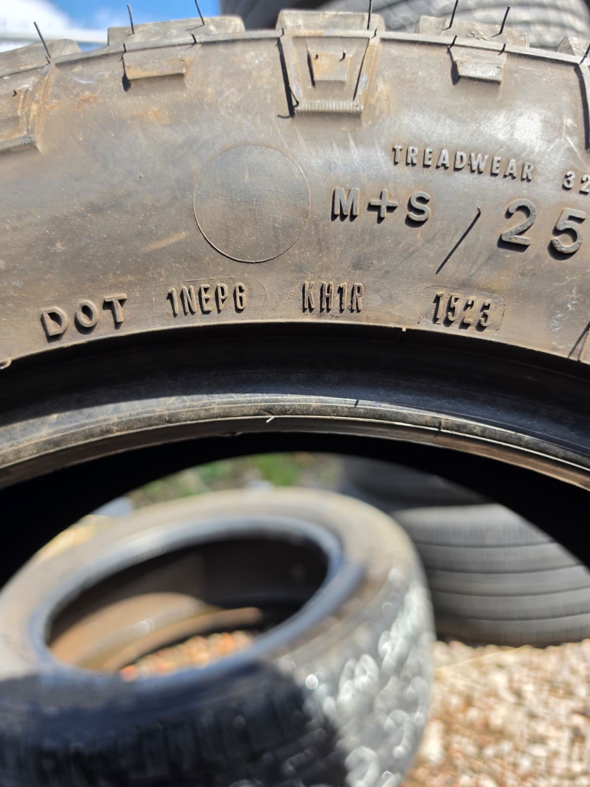 255/50R19 Single (1 Used Tire) Goodyear Wrangler DuraTrac