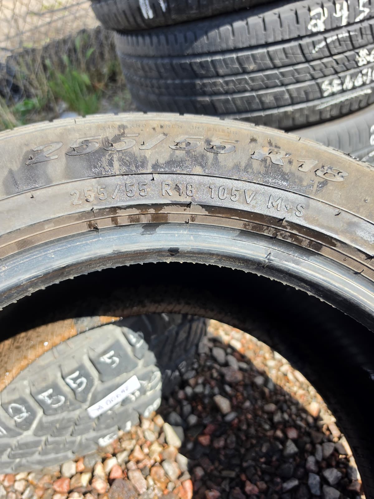 255/55R19 Single (1 Used Tire) Pirelli Scorpion Verde
