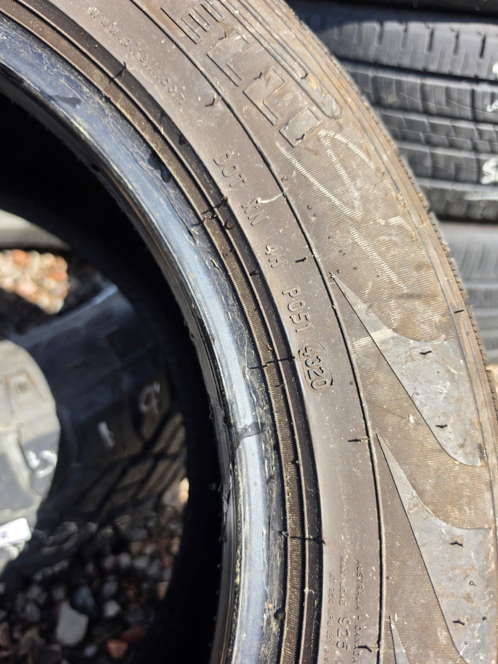 255/55R19 Single (1 Used Tire) Pirelli Scorpion Verde