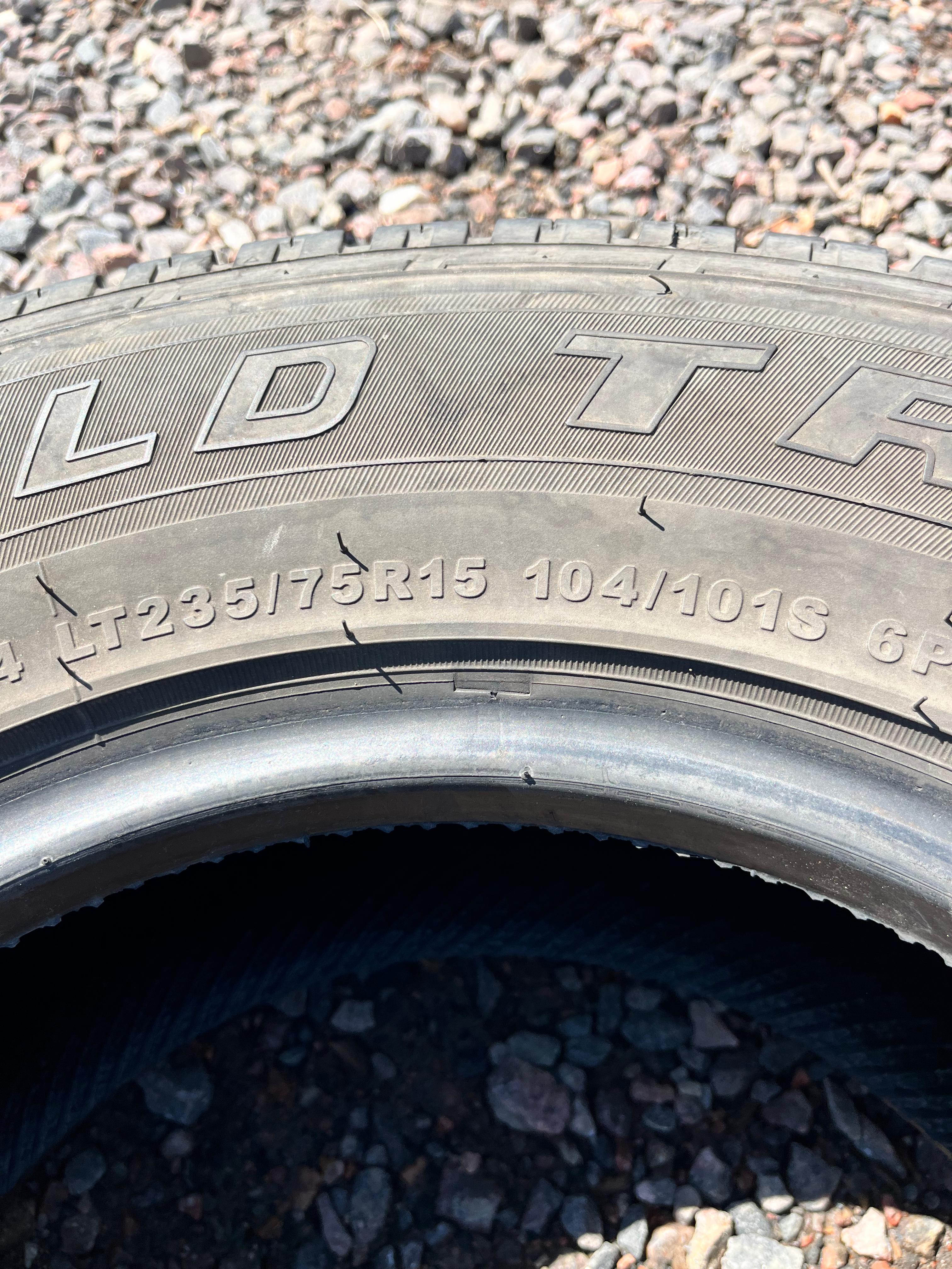 LT235/75R15 Single (1 Used Tire) Wild Trail All Terrain