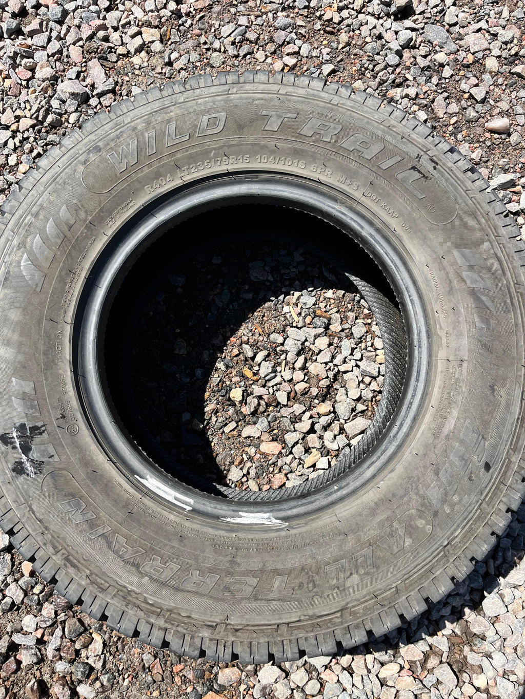 LT235/75R15 Single (1 Used Tire) Wild Trail All Terrain