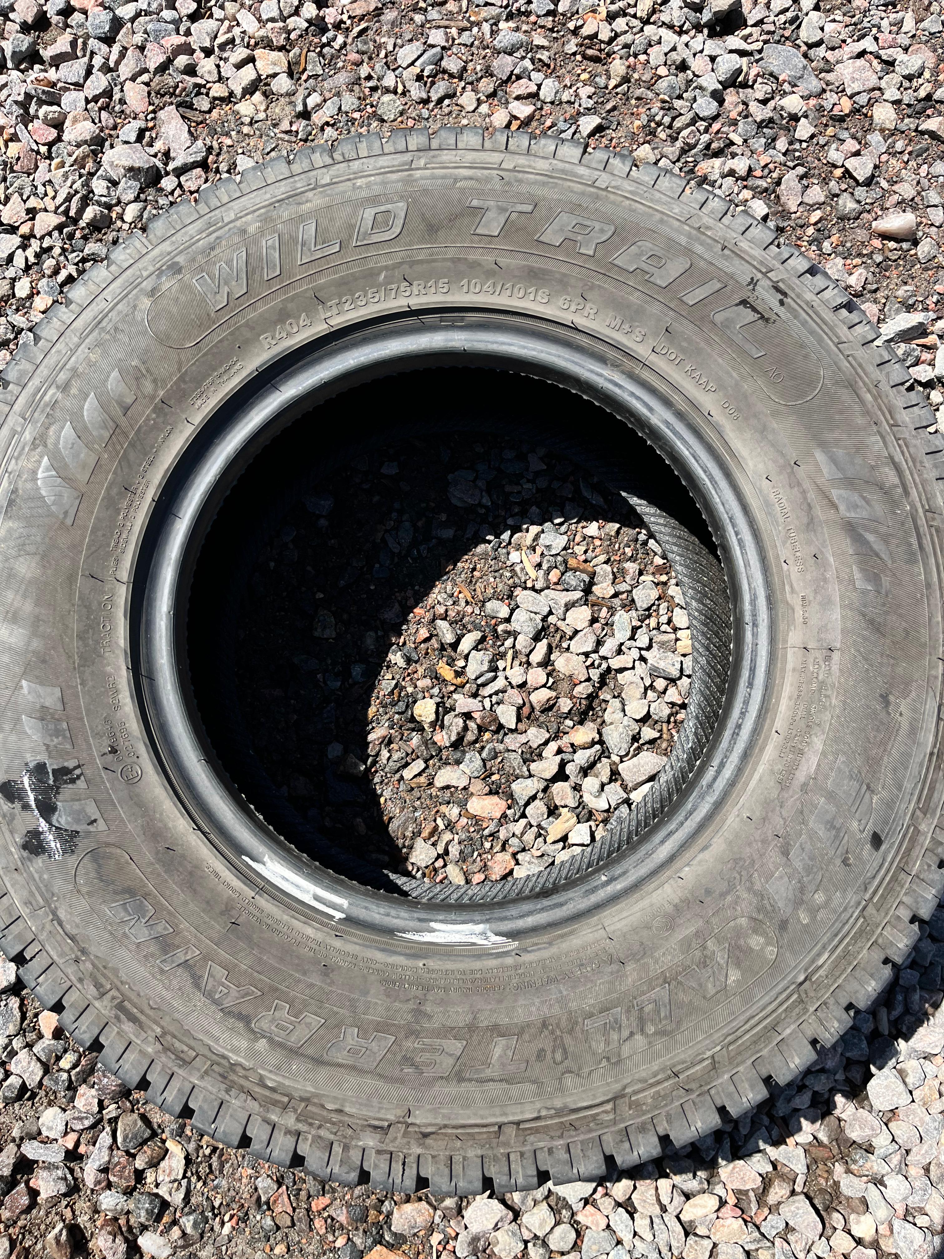 LT235/75R15 Single (1 Used Tire) Wild Trail All Terrain