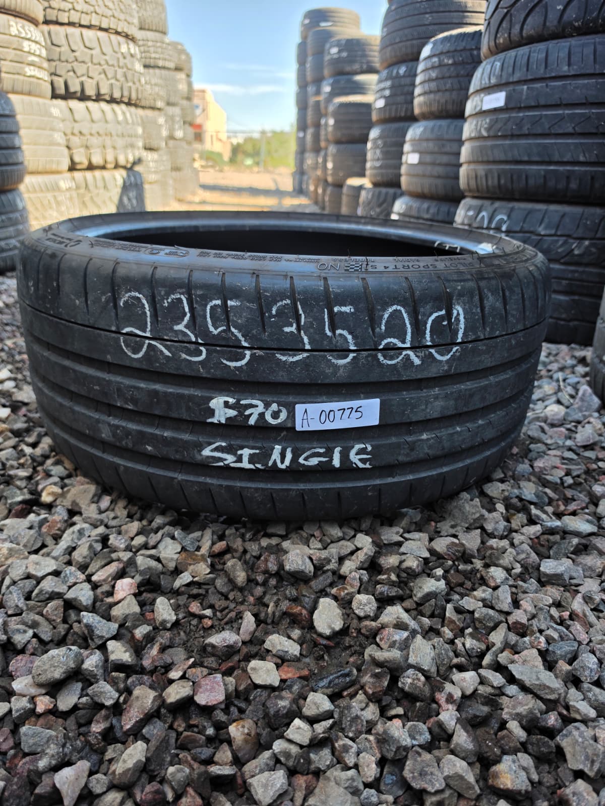 235/35ZR20 Single (1 Used Tire) Michelin Pilot Sport AS
