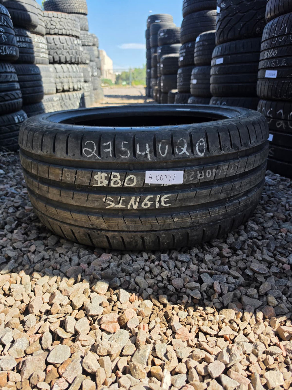 275/40ZR20 Single (1 Used Tire) Kumho Ecsta PS91