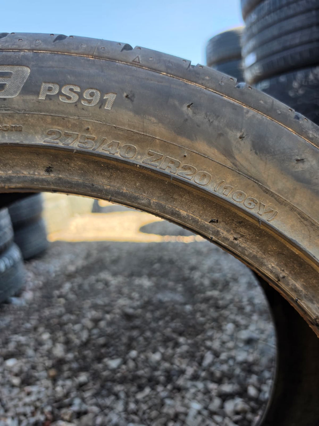 275/40ZR20 Single (1 Used Tire) Kumho Ecsta PS91