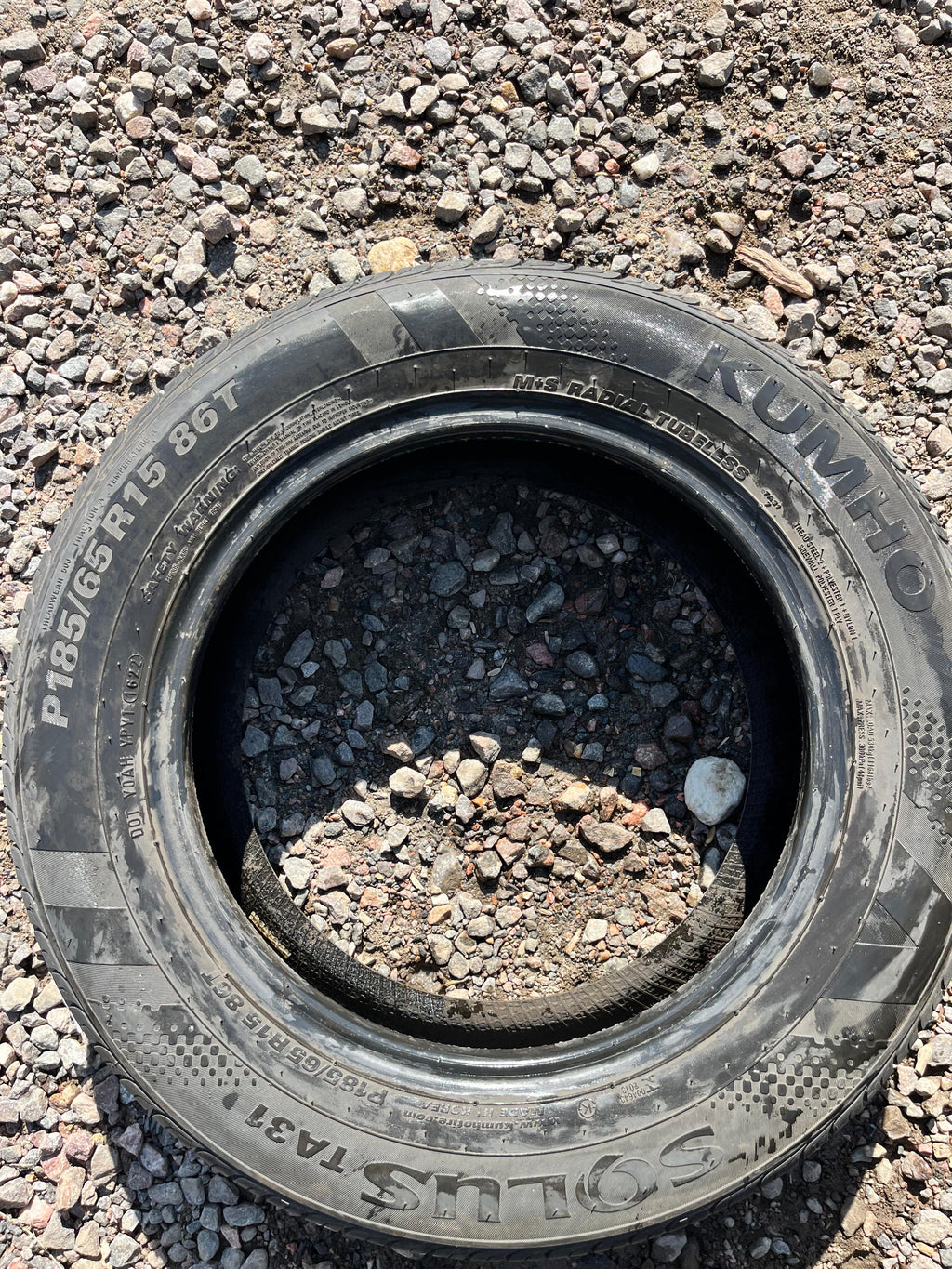 185/65R15 Single (1 Used Tire) Kumho Solus Ta (31)
