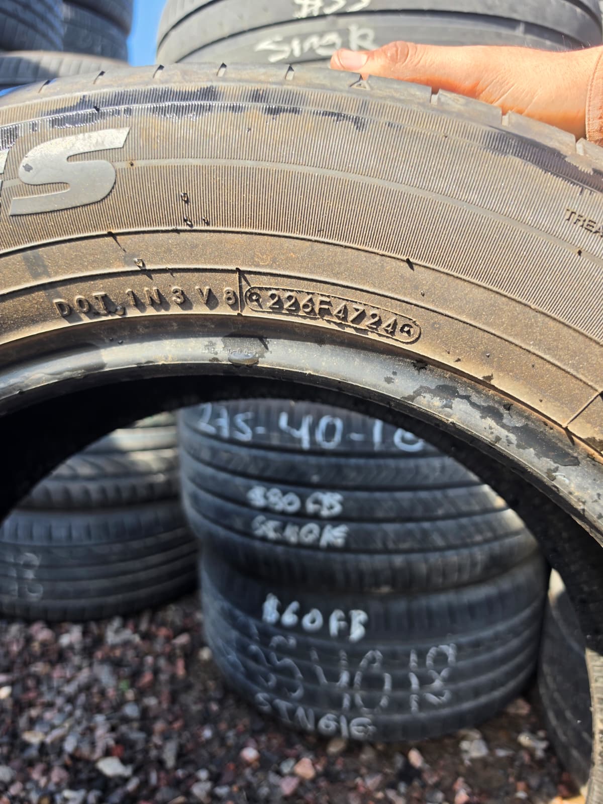 265/55R19 Single (1 Used Tires) Toyo Open Country A51