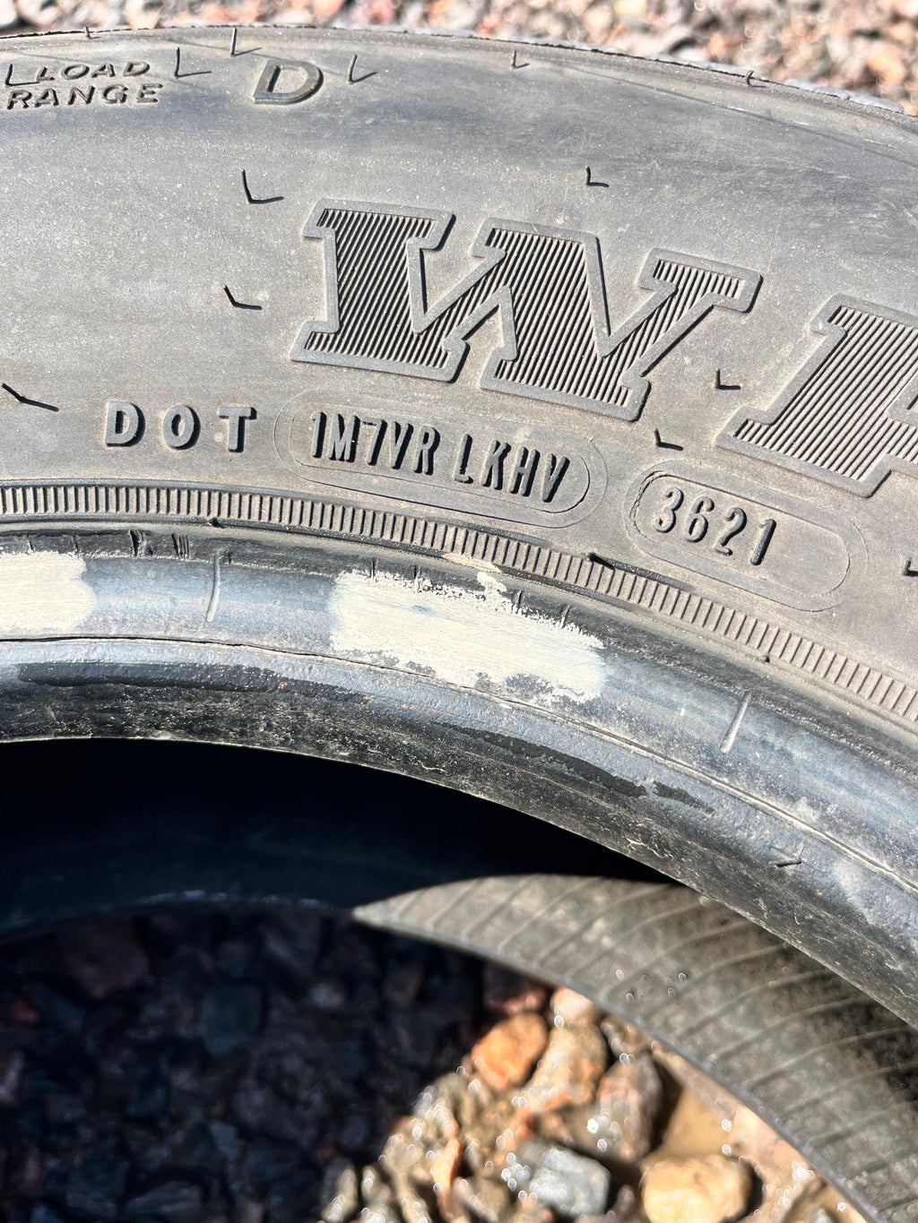 LT215/75R15 Single (1 Used Tire) Goodyear Wrangler (HT)