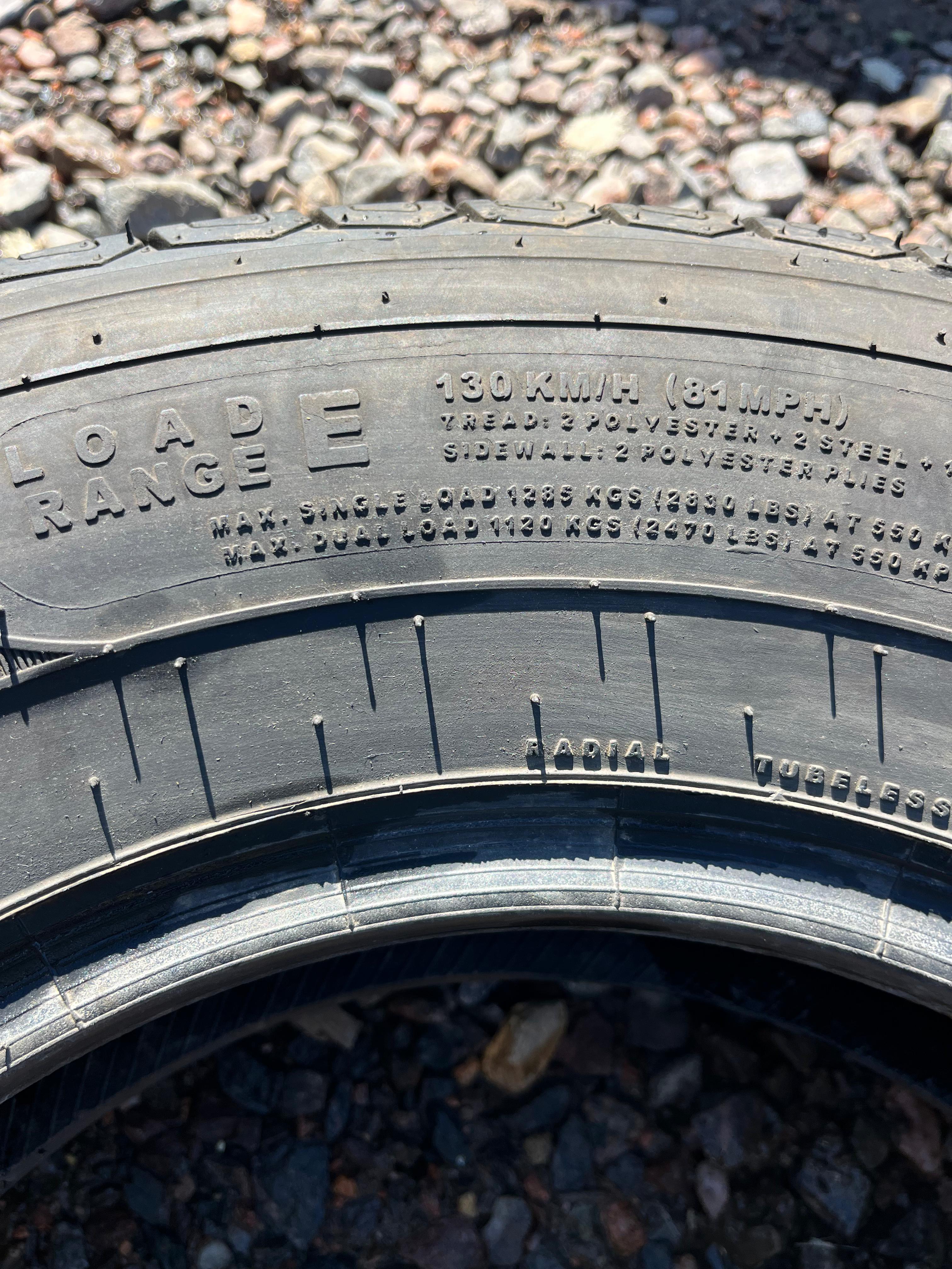 ST225/75R15 Single (1 Used Tire) CarlStar Radial Trail (HD)