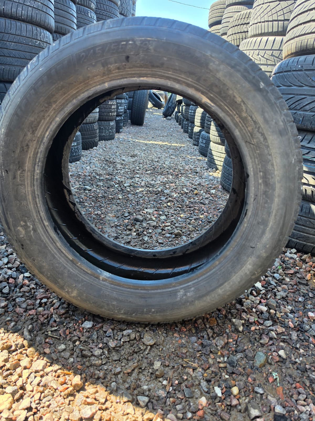 245/55R19 Single (1 Used Tire) Michelin Defender LTX