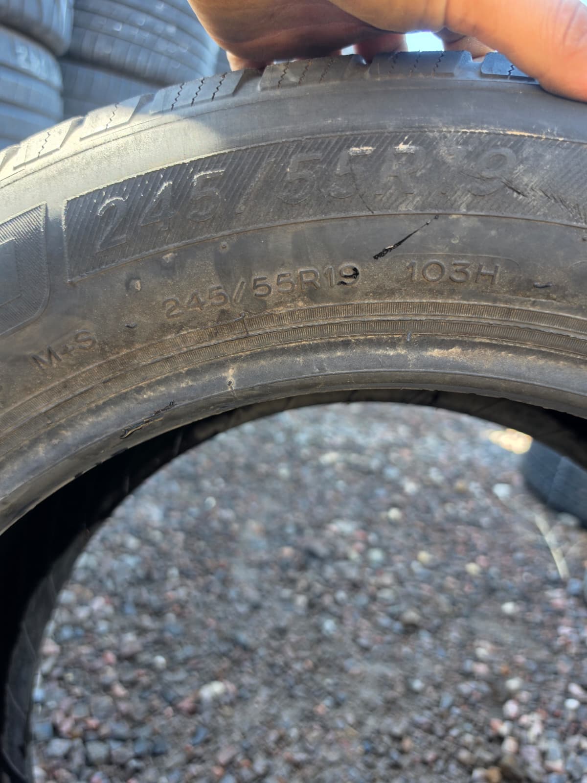 245/55R19 Single (1 Used Tire) Michelin Defender LTX