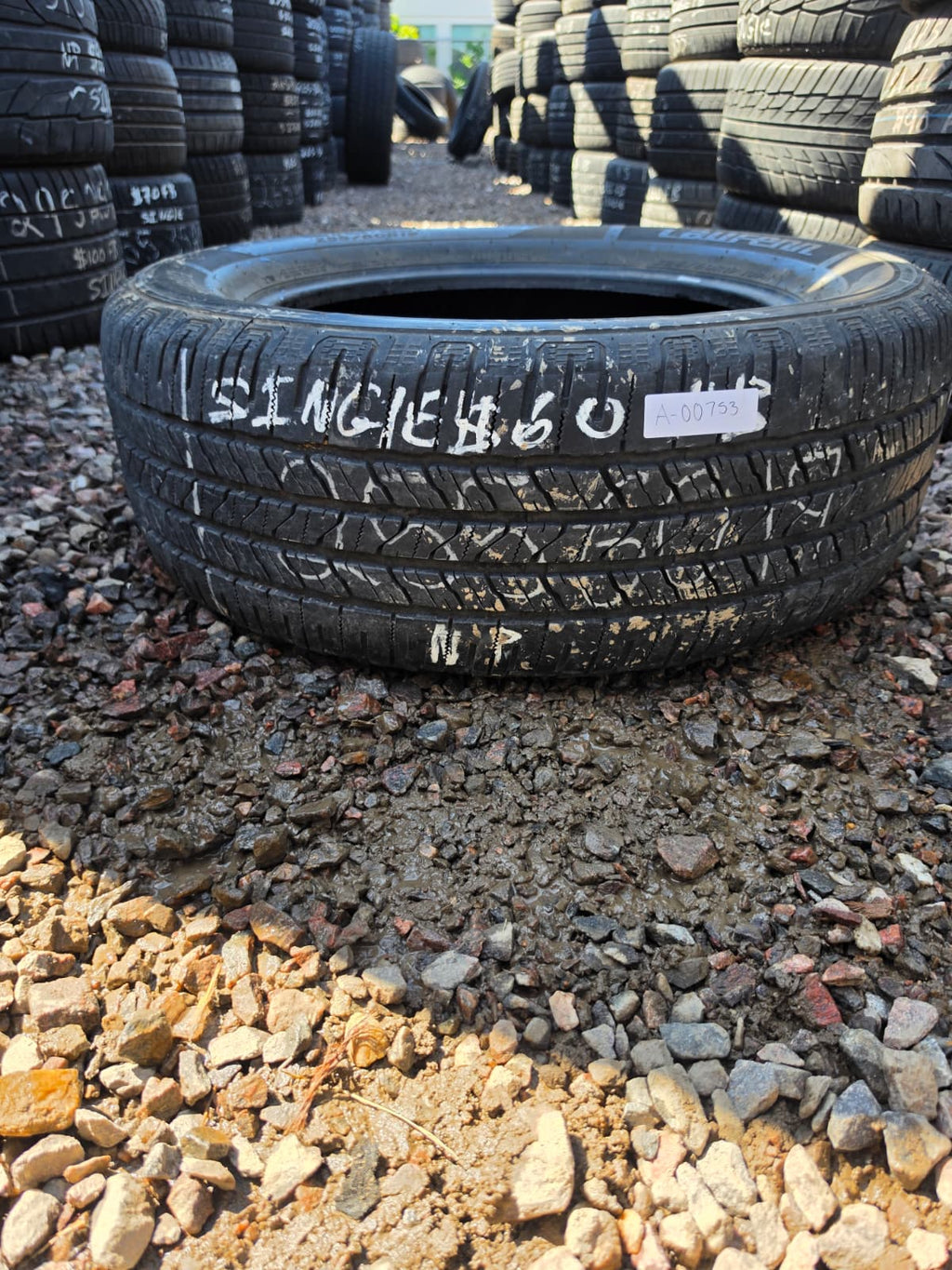 255/60R19 Single (1 Used Tire) Laufenn X Fit HT