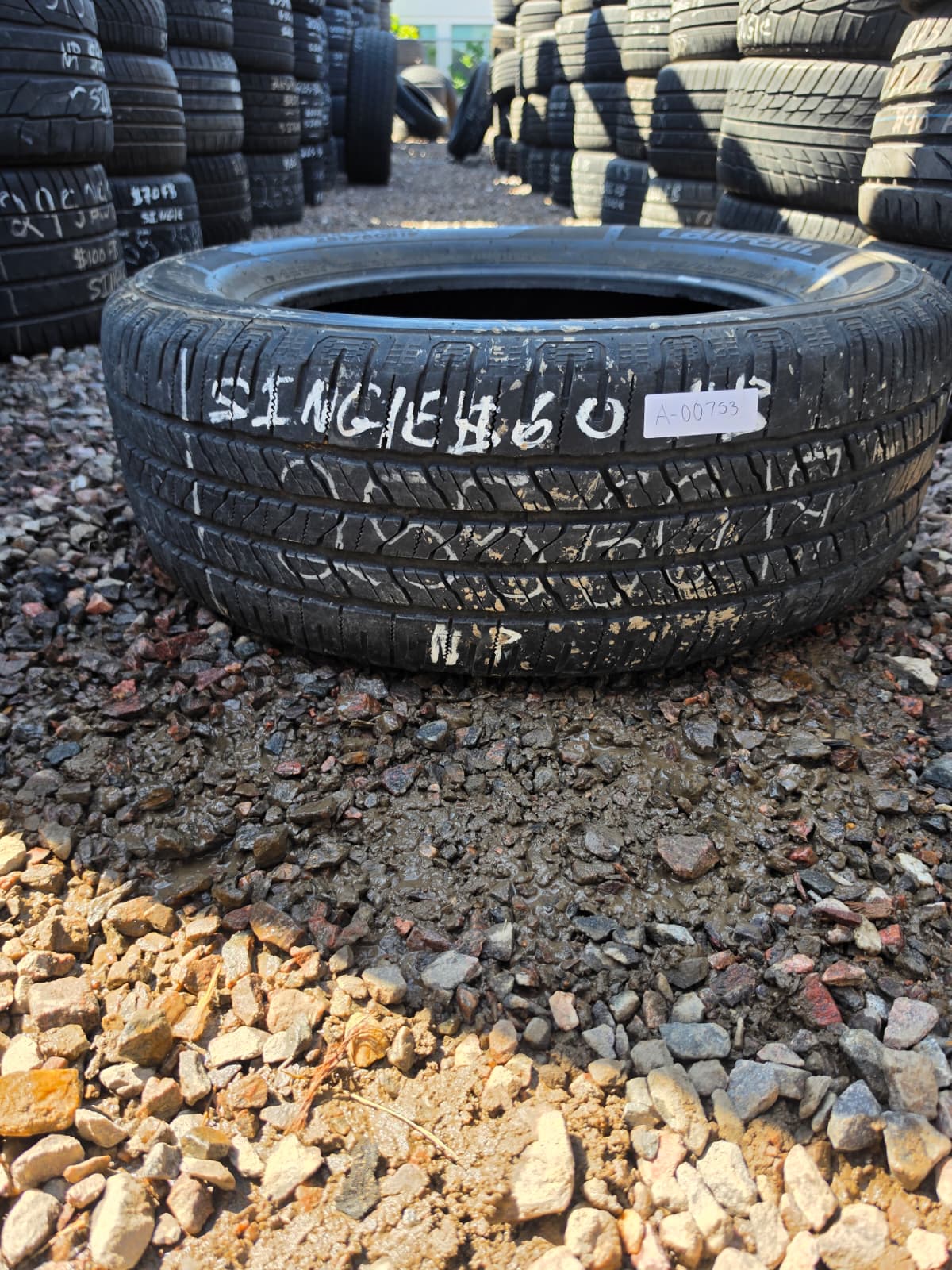 255/60R19 Single (1 Used Tire) Laufenn X Fit HT