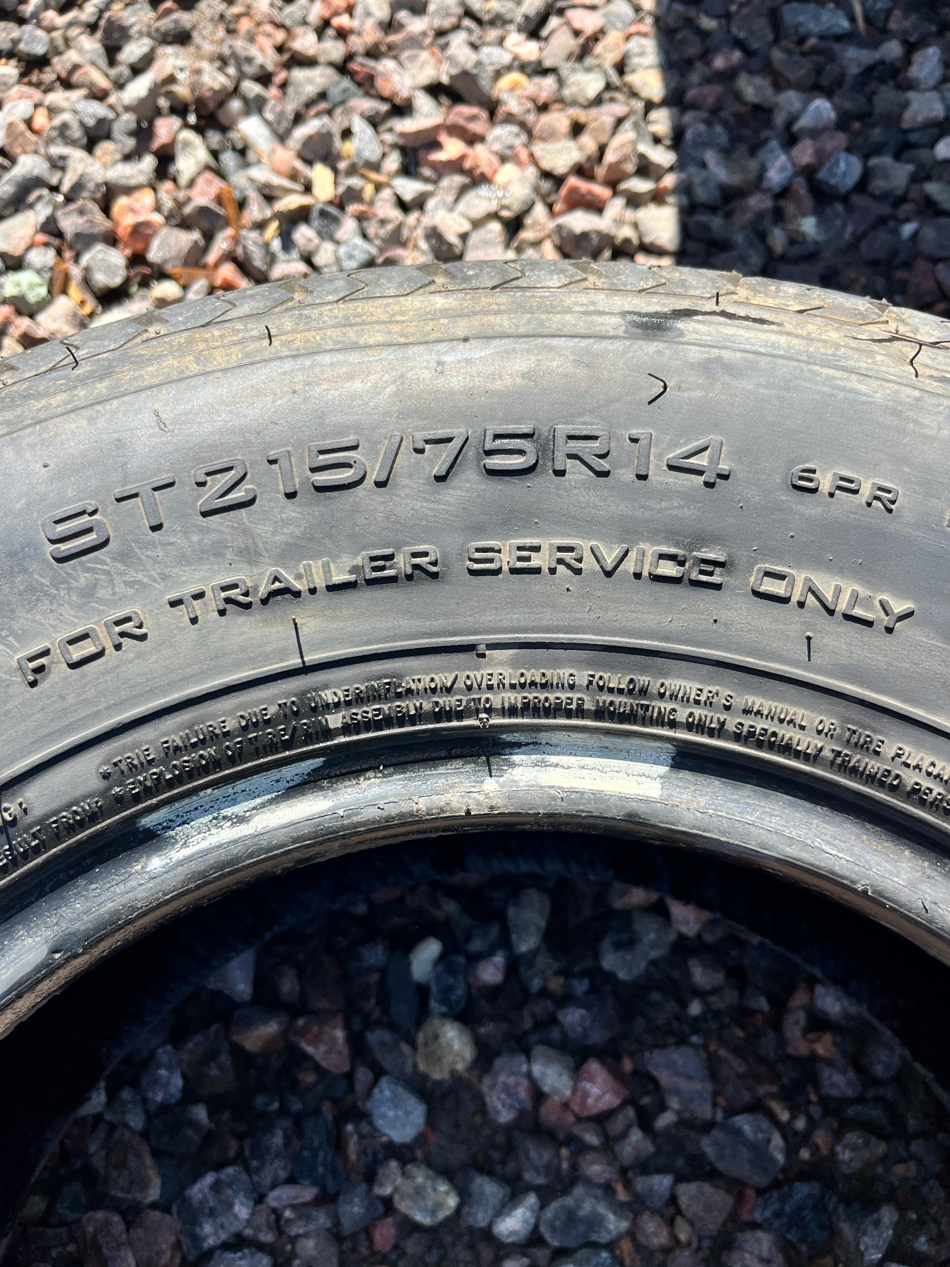 ST215/75R14 Single (1 Used Tire) Power King TowMax