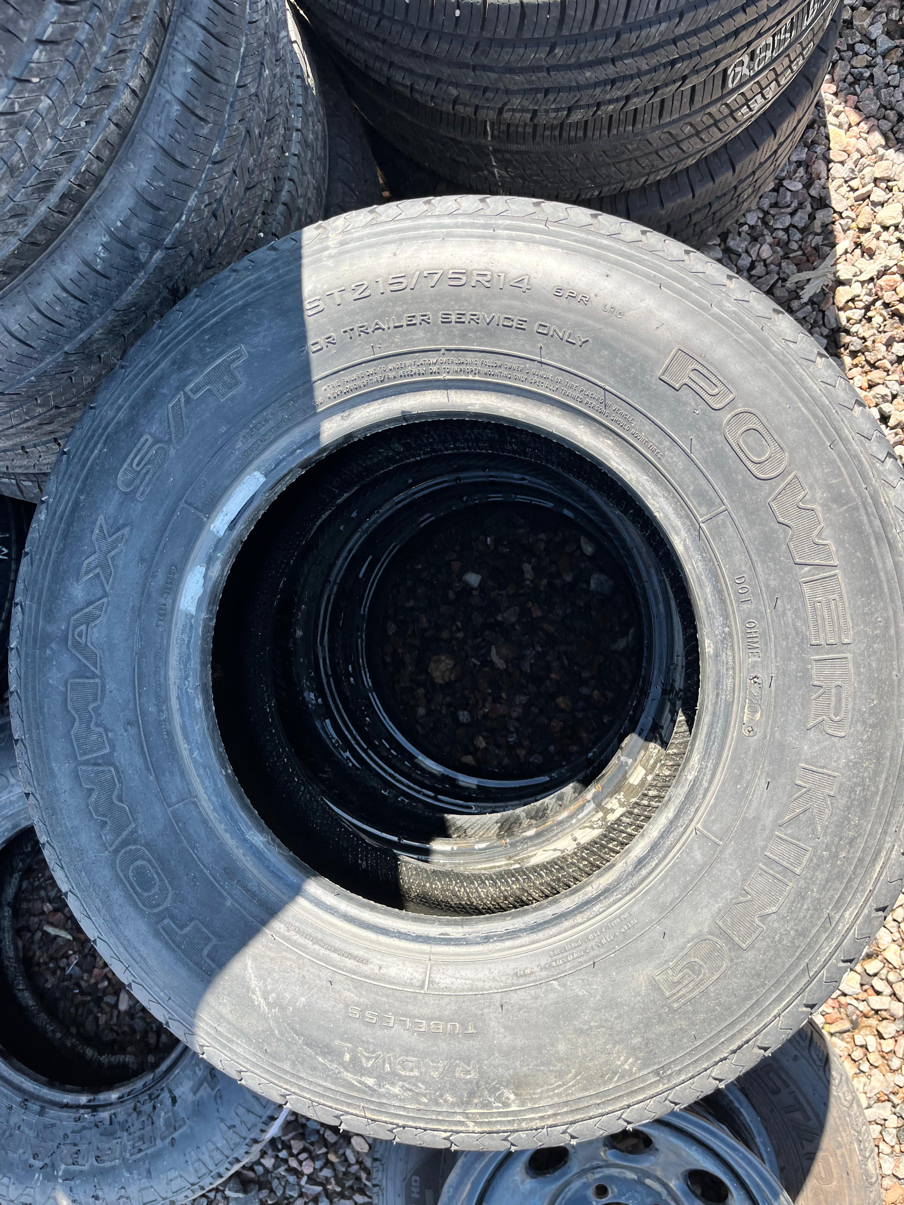 ST215/75R14 Single (1 Used Tire) Power King TowMax