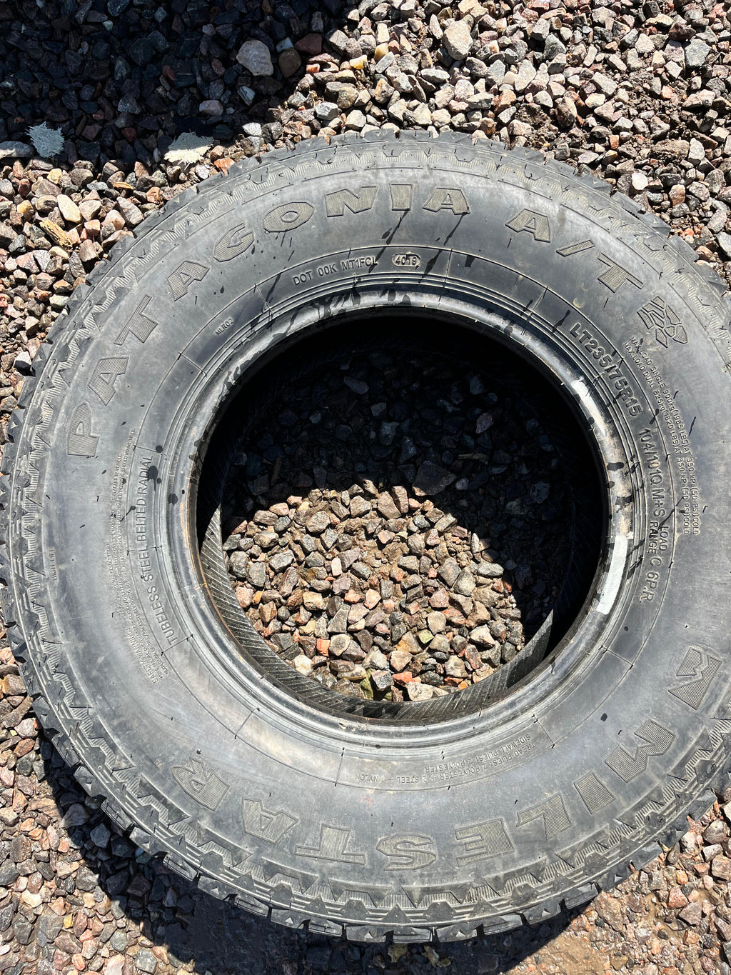 ST235/75/R15 Single (1 Used Tire) Milestar Patagonia