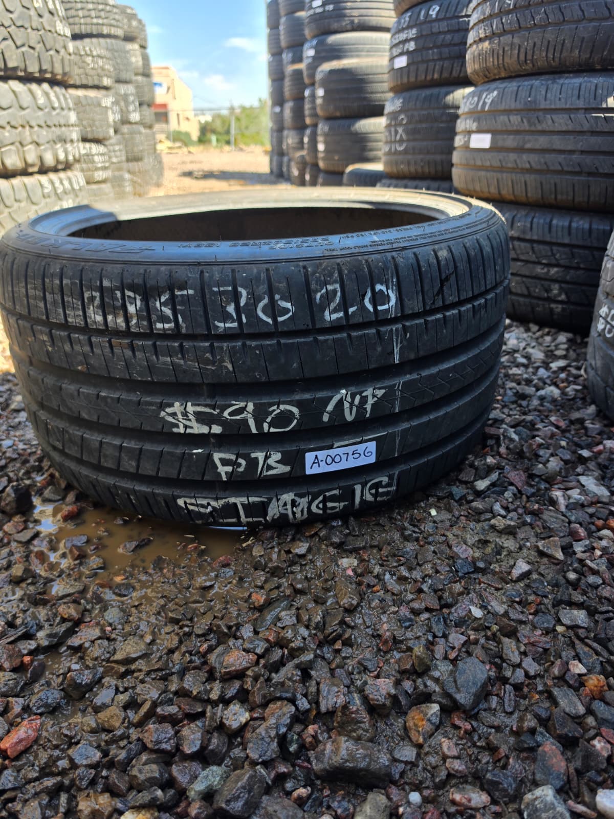 285/30ZR20 Single (1 Used Tire) Falken Azenis