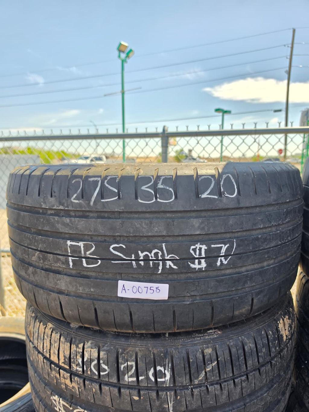 275/35ZR20 Single (1 Used Tire) Goodyear Eagle F1