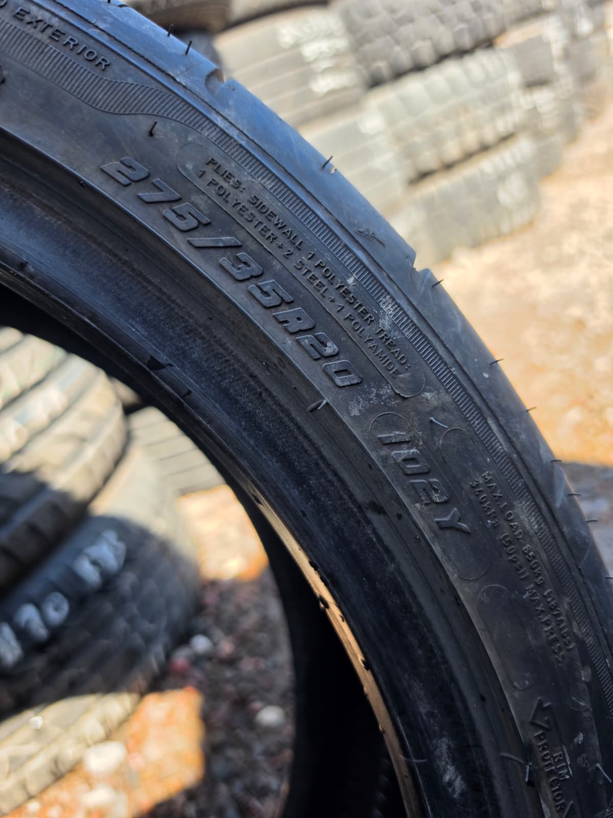 275/35ZR20 Single (1 Used Tire) Goodyear Eagle F1