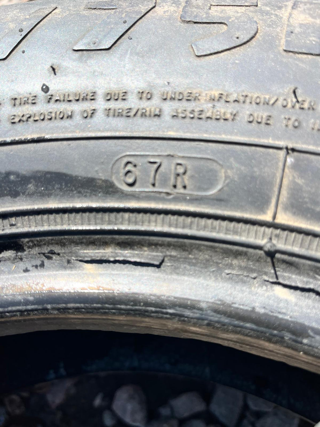 205/75R15 Single (1 Used Tire) Steel Belted Radial
