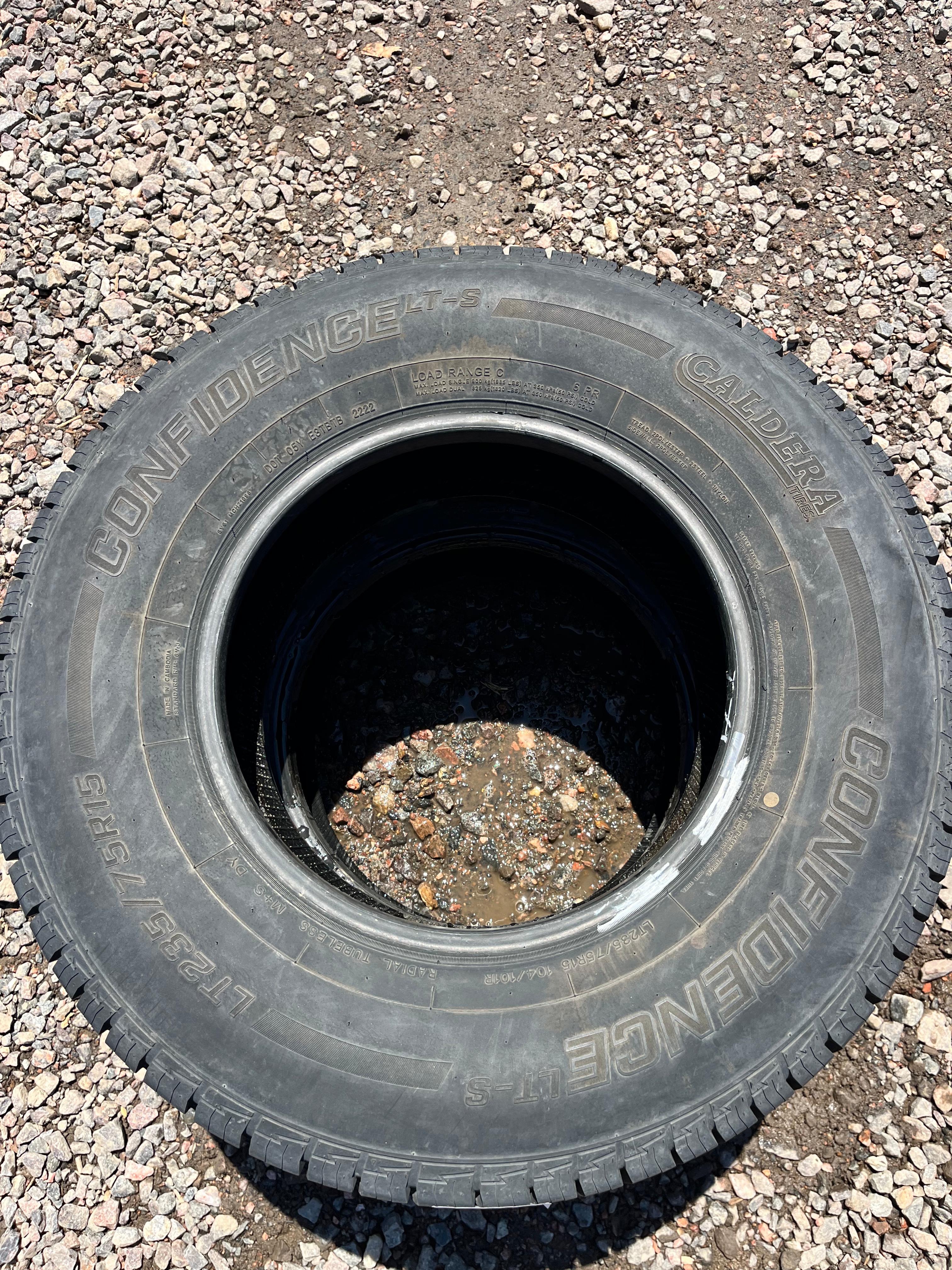 LT235 /75R15 Single (1 Used Tire)  Caldera Tires Confidence (LT-S)