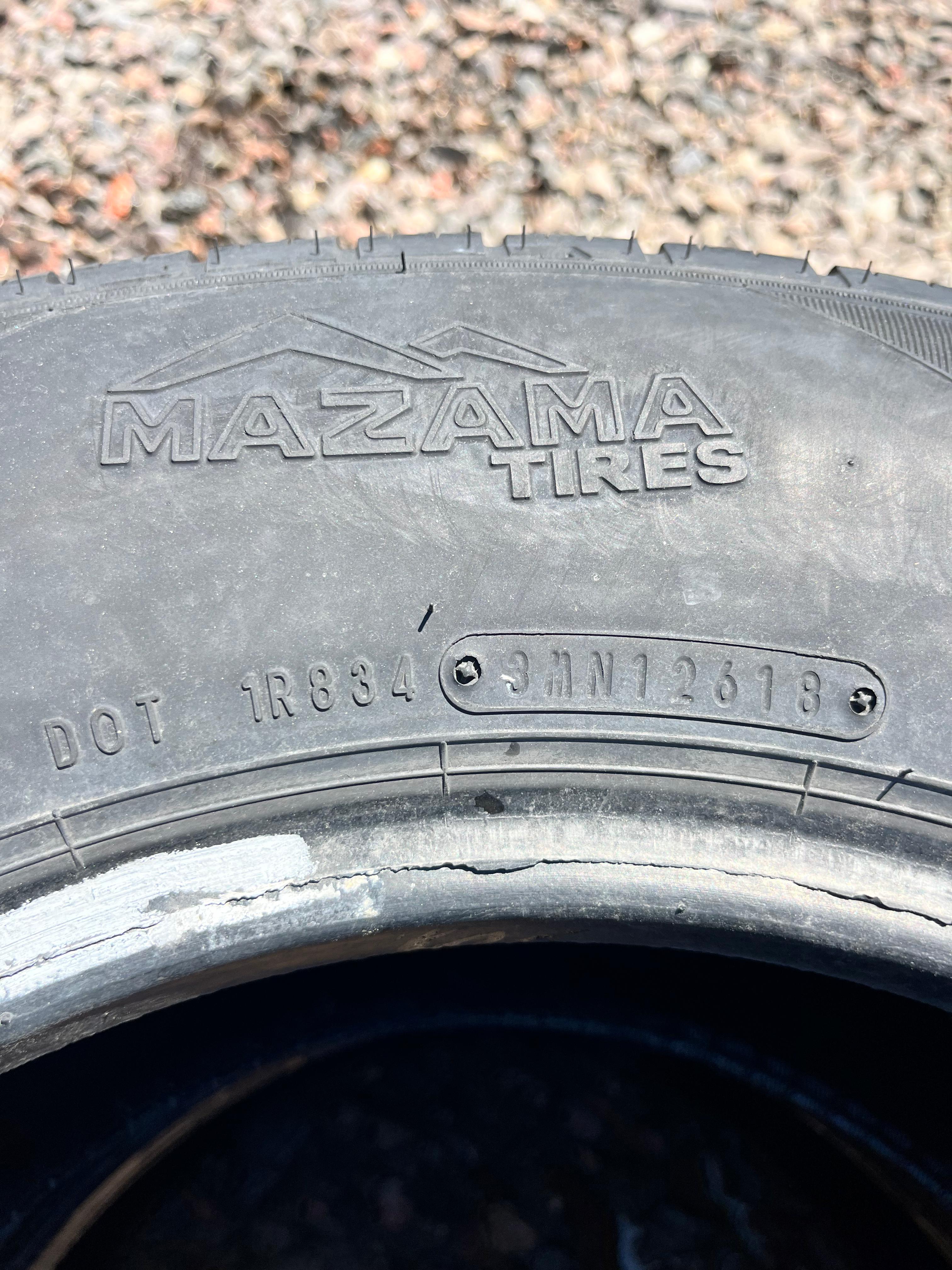 215/70R15 Single (1 Used Tire) Maxama Tires Reputation