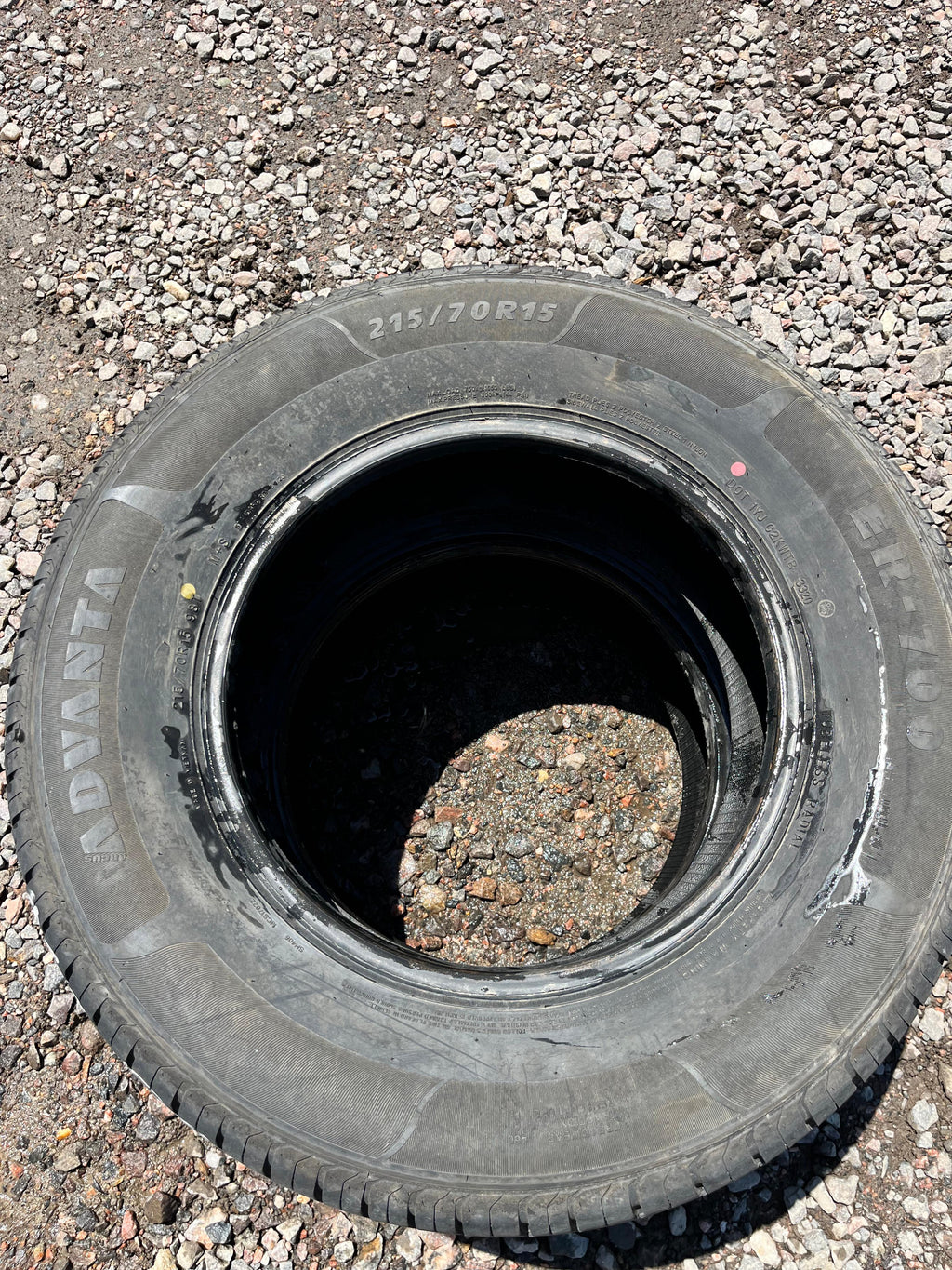 215/70R15 Single (Used Tire) Advanta ER-700