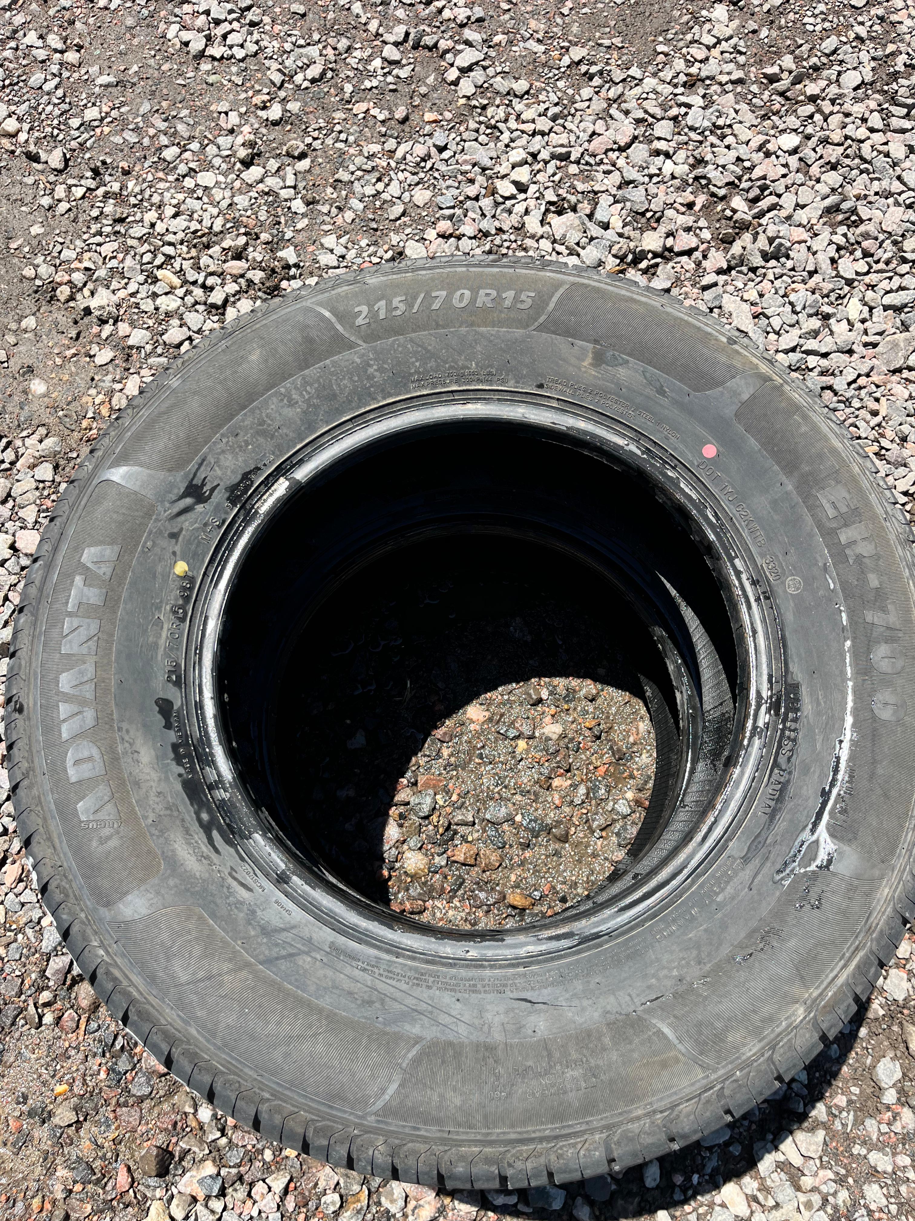 215/70R15 Single (Used Tire) Advanta ER-700