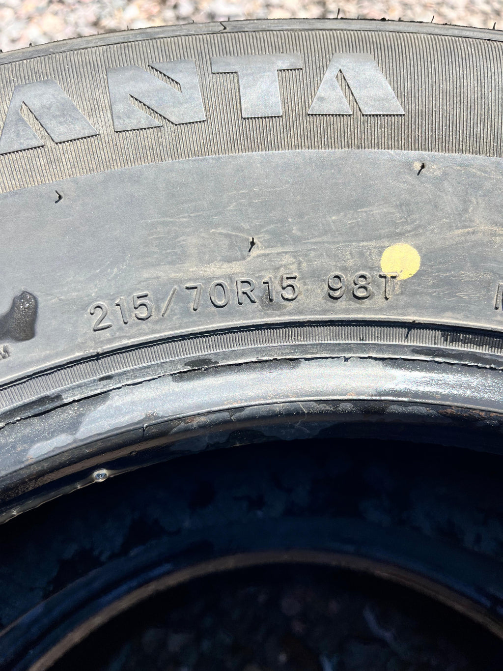 215/70R15 Single (Used Tire) Advanta ER-700