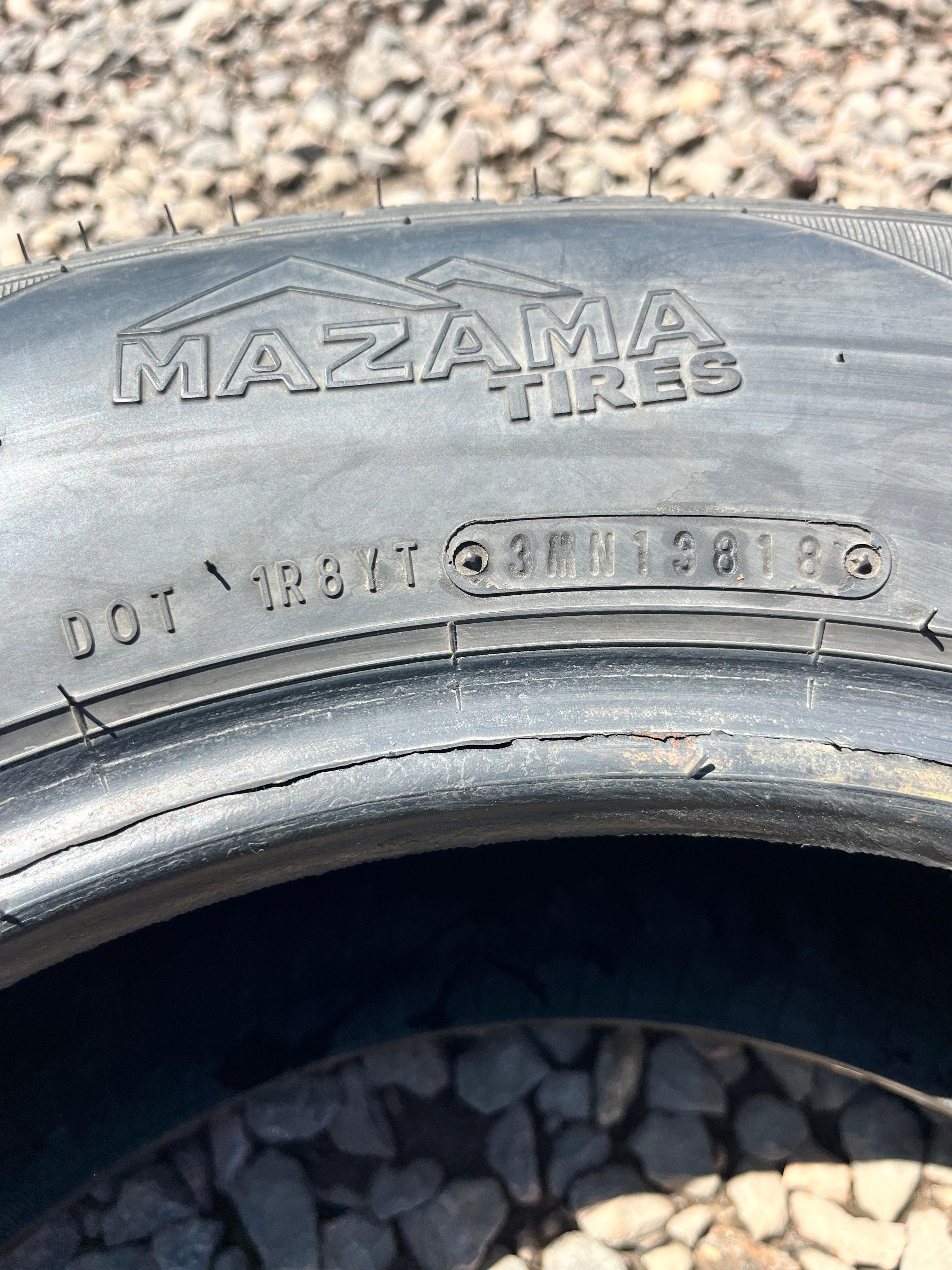205/70R15 Single (1 Used Tire) Mazama Tires Reputation