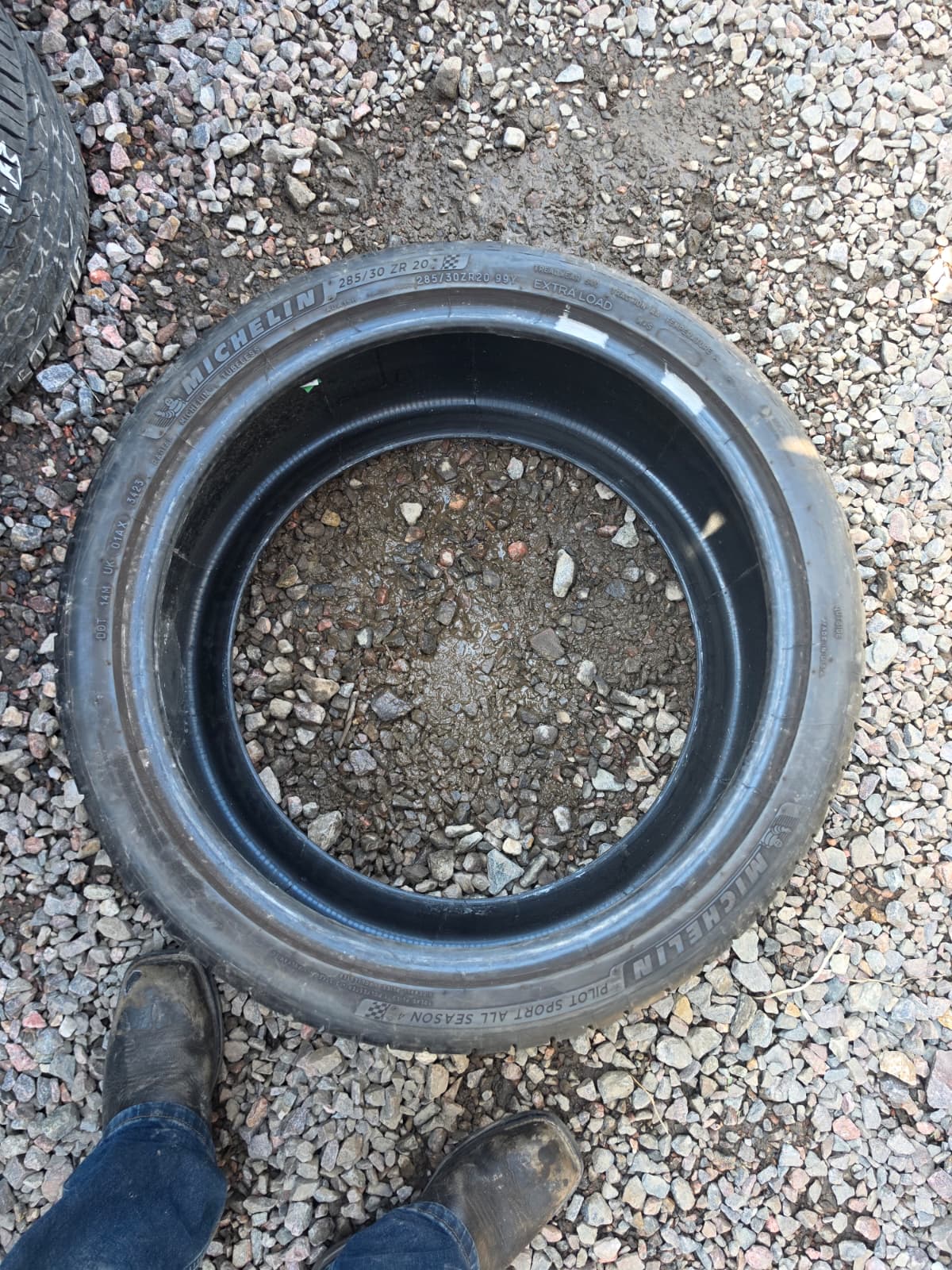 285/30ZR20 Single (1 Used Tire) Michelin Pilot Sport AS4