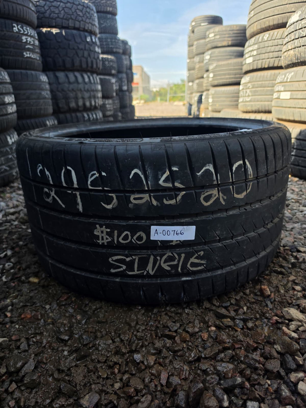 295/25ZR20 Single (1 Used Tire) Michelin Pilot Sport 4S