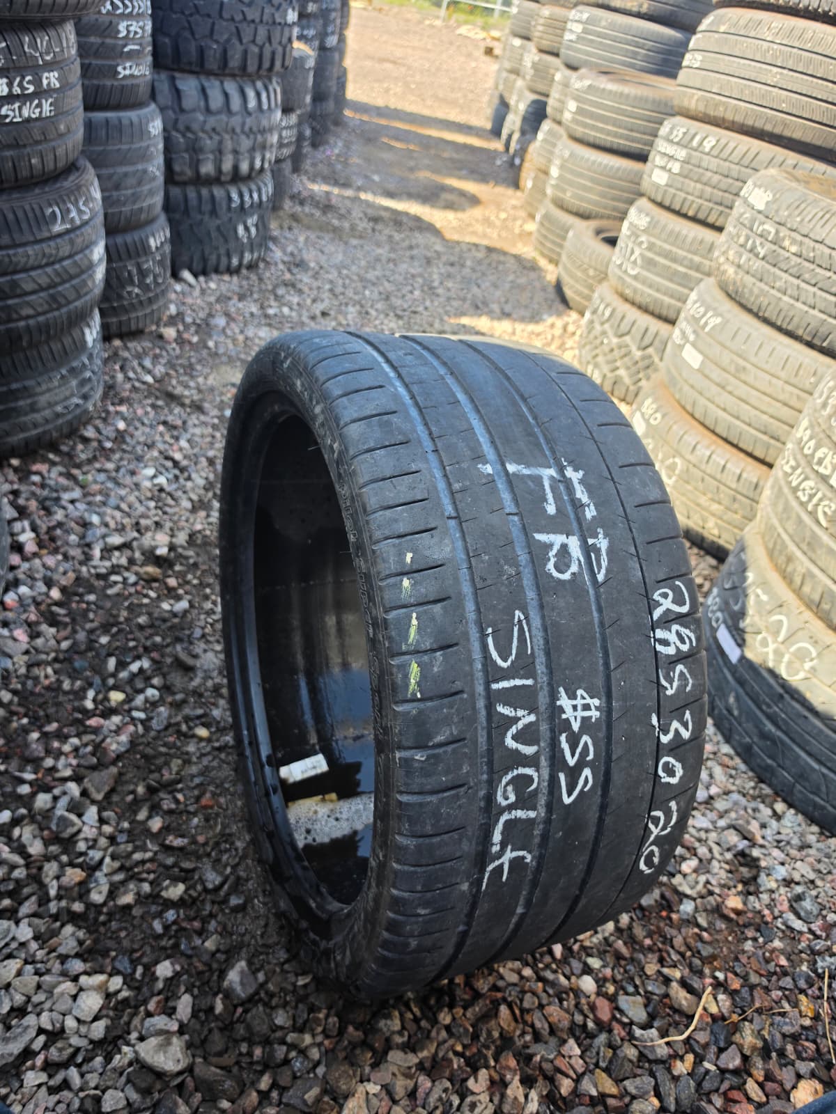 285/30ZR20 Single (1 Used Tire) Michelin Pilot Sport