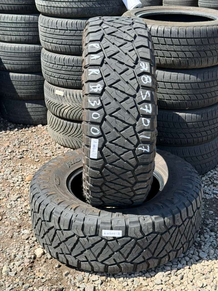 285/70R17 Pair (2 Used Tires) Nitto Ridge Grappler