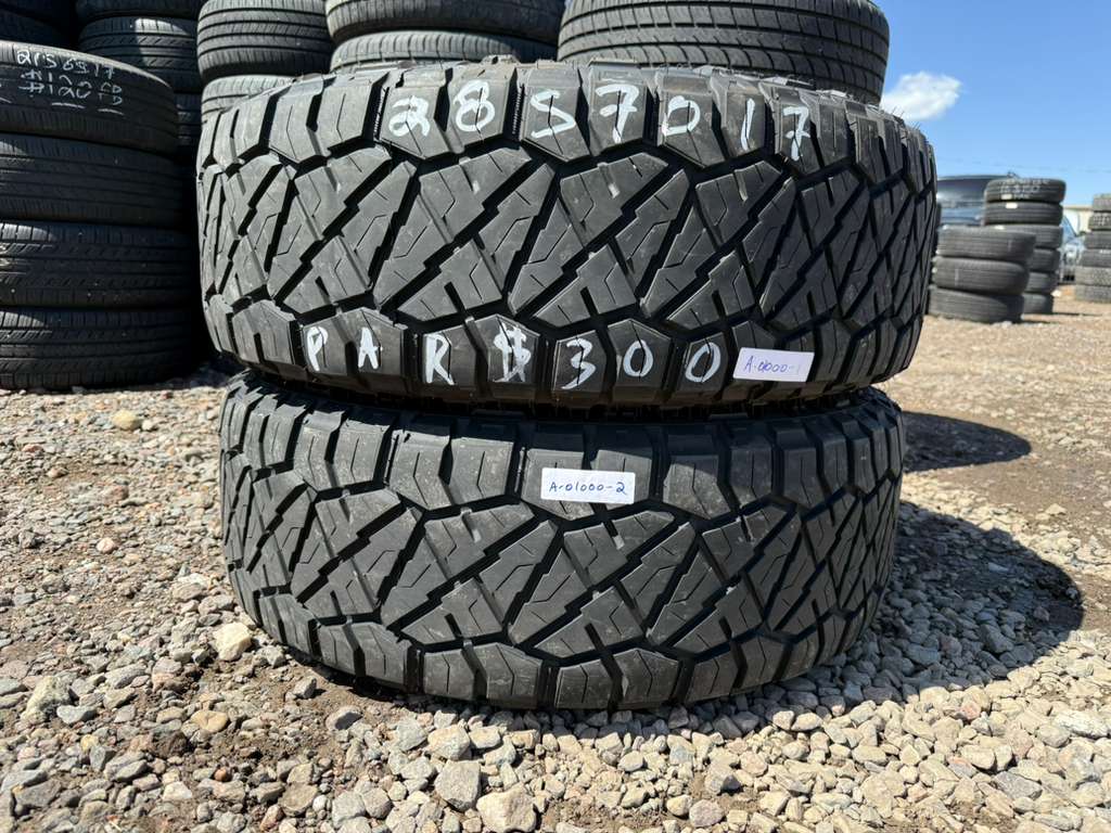 285/70R17 Pair (2 Used Tires) Nitto Ridge Grappler