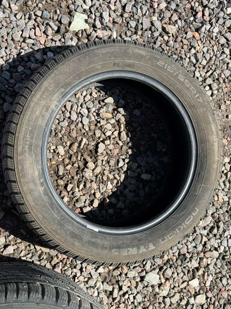 215/55R17 (3 Used Tires) Nokian Tyres Encompass AW01