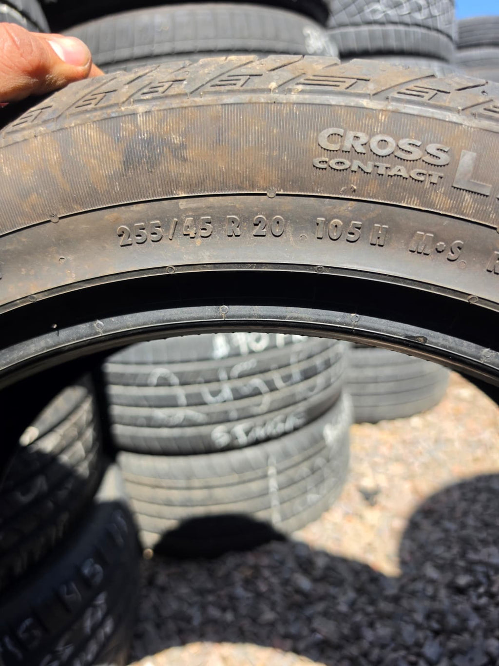 255/45R20 Single (1 Used Tire)  Continental CrossContact
