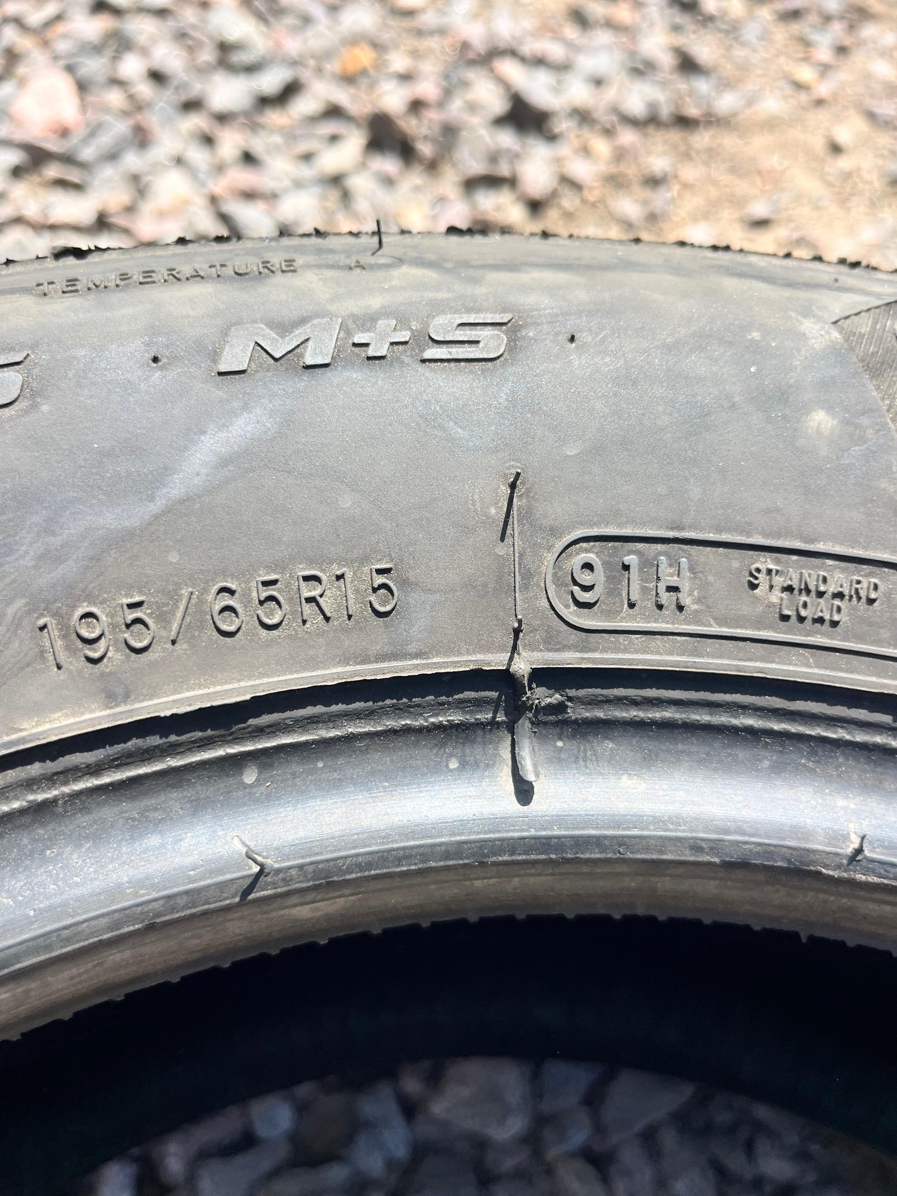 195/65R15 Single (1 Used Tire) Mastercraft Stratus AS