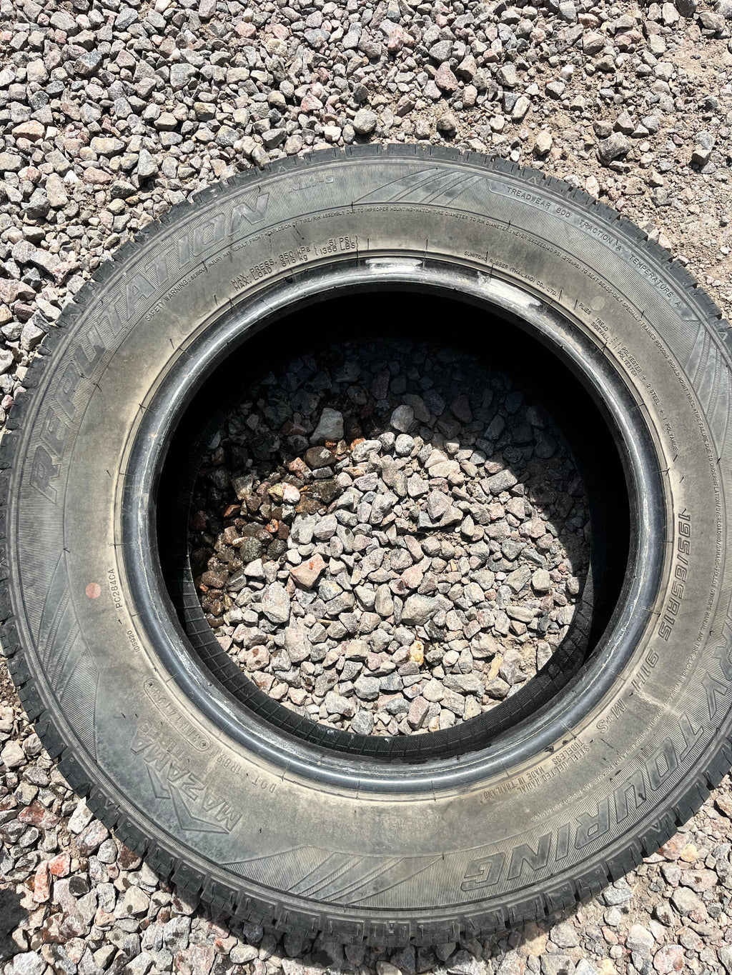 195/65R15 Single (1 Used Tire) Maxama Tires Reputation Touring