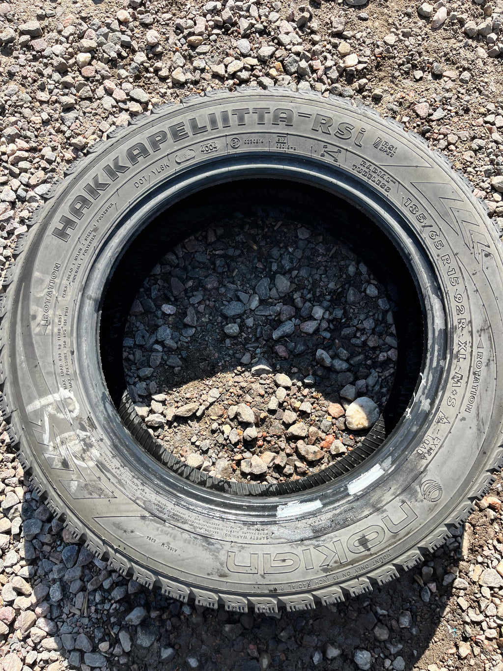 185/65R15 Single (1 Used Tire) Nokia Hakkapeliitta RSI